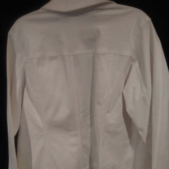 Charter Club White Jean Jacket - Picture 8 of 8